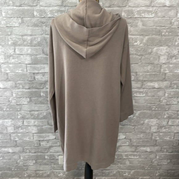 Soft Surroundings Open Long Hooded Cardigan - Picture 4 of 6